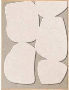 3D obraz s rámem/akustický 90x120 cm Stone Path 1 – Malerifabrikken