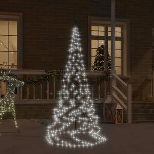 Vánoční stromek na stožár 200 studených bílých LED diod 180 cm