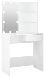Toaletní stolek s LED bílý 74,5 x 40 x 141 cm