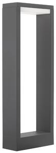 Tmavě šedé kovové venkovní sloupkové LED světlo Nova Luce Bliss 50 cm