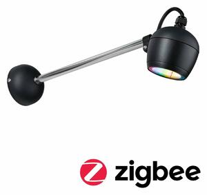 PAULMANN LED venkovní nástěnné svítidlo Smart Home Zigbee Kikolo RGBW IP65 90mm RGBW+ 6,2W 230V antracit umělá hmota/hliník 947.73