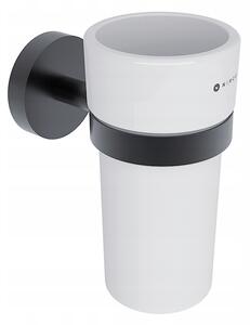 Organizér na kartáčky Nimco keramický černý 250 ml Unix