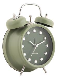 Designový zvoncový budík 6018GR Karlsson 17cm