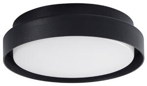Černé kovové venkovní stropní LED světlo Nova Luce Oliver 27 cm