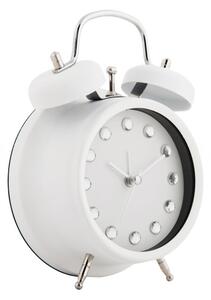 Designový zvoncový budík 6018WH Karlsson 17cm