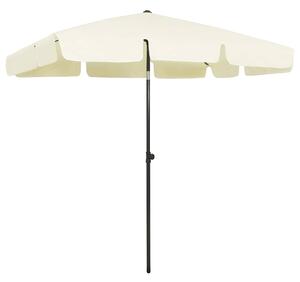 Plážový slunečník pískově žlutý 200 x 125 cm 314727