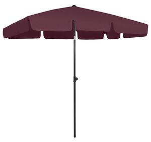 Plážový slunečník bordó 200 x 125 cm 314731
