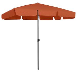 Plážový slunečník terakotový 200 x 125 cm 314732