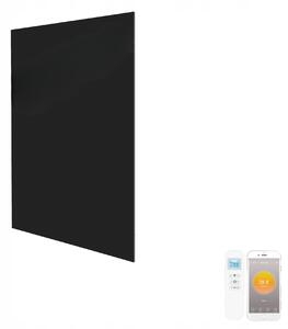 Infračervený skleněný topný panel černý 450 W s WiFi