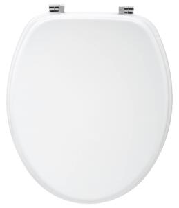 Sedátko na WC 5 Five Simply Smart bílé dřevěné prkénko