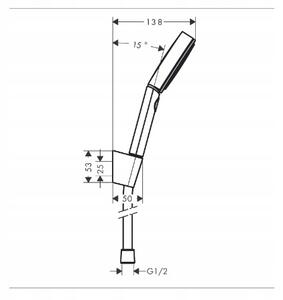 Hansgrohe Pulsify Select S sprchový set 105 3jet Relaxation 125 cm