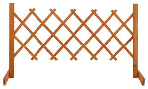 Zahradní trelážový plot oranžový 120 x 60 cm masivní jedle 314822