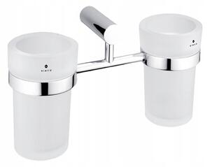 Nimco Bormo nástěnný držák na zubní kartáčky, matné sklo BR 11058DW-26
