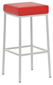 Barová stolička Joel, výška 80 cm, bílá-červená