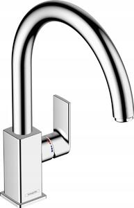 Stojánková kuchyňská baterie Hansgrohe Vernis Shape, stříbrná