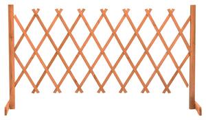 Zahradní trelážový plot oranžový 150 x 80 cm masivní jedle 314826