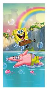 Bavlněná dětská osuška 70x140 cm Sponge Bob "Tropical Duo" – Jerry Fabrics