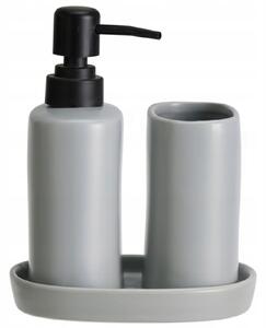 Sada koupelnových doplňků Bathroom Solutions 3dílná šedá