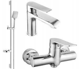 Sprchový set s umyvadlovou baterií Mexen Pecos 72704DS62-00 chrom