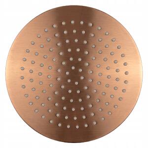 SPRCHOVÁ HLAVICE KULATÁ KARTÁČOVANÁ MĚĎ REA JS-P014BRG 25 cm