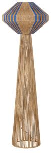 Nova Luce Modrá stojací lampa Abby 152 cm
