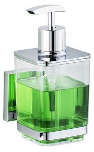Ruční dávkovač mýdla nástěnný Wenko 340 ml bezbarvý, stříbrný