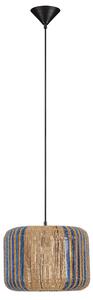 Nova Luce Modré závěsné světlo Abby 33 cm