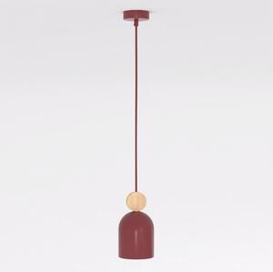 Závěsné svítidlo MESI 1 – vínové, 1× GU10, šířka 11 cm