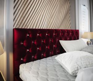 Luxusní postel NIKOLETA - 120x200, červená