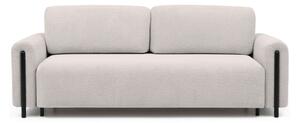 Béžová rozkládací/s úložným prostorem pohovka z textilie bouclé 244 cm Arcadova – ELTAP