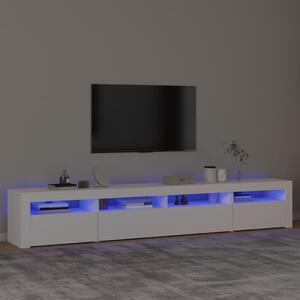 TV skříňka s LED osvětlením bílá 240x35x40 cm 3152722