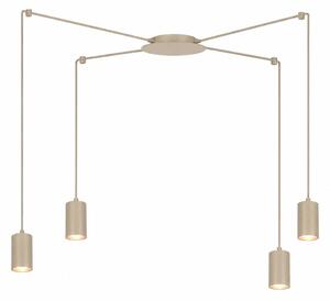 Závěsné svítidlo TRAKER 4 – moka, 4× GU10, šířka 300 cm