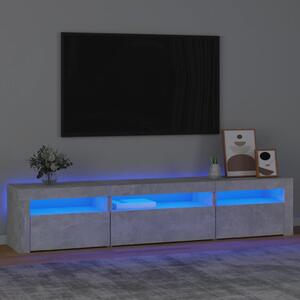 TV skříňka s LED osvětlením betonově šedá 195x35x40 cm 3152741