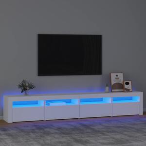 TV skříňka s LED osvětlením bílá 240x35x40 cm 3152762