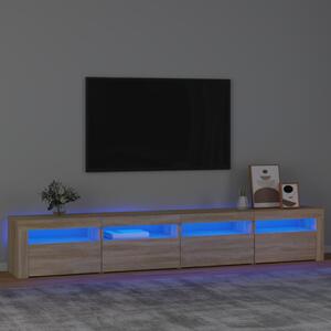 TV skříňka s LED osvětlením dub sonoma 240x35x40 cm 3152764
