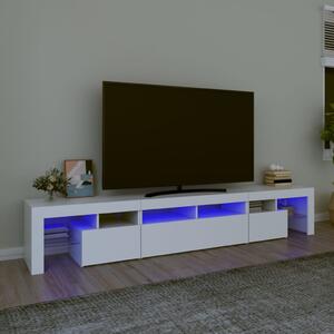 TV skříňka s LED osvětlením bílá 230x36,5x40 cm 3152786