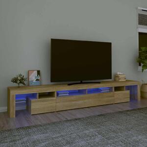 TV skříňka s LED osvětlením dub sonoma 260x36,5x40 cm 3152780