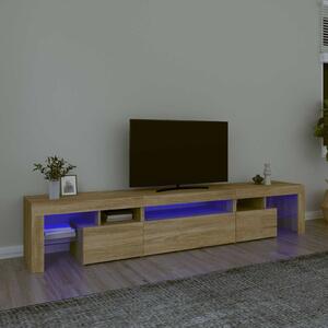 TV skříňka s LED osvětlením dub sonoma 215x36,5x40 cm 3152796