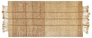 Jutový koberec 80 x 150 cm béžový KARKIN