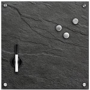 MAGNETICKÁ SKLENĚNÁ TABULE BŘIDLICE ZELLER 40x40 cm