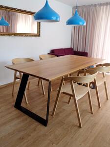 Majstrštych Jídelní stůl Sokol - designový industriální stůl velikost stolu (D x Š): 140 x 90 (cm)