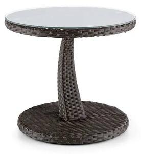 Odkládací stolek Blumfeldt Tabula průměr 50 cm - hnědý