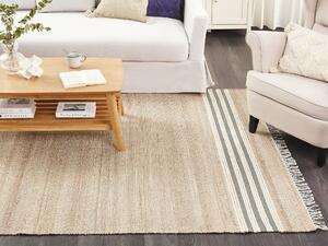 Jutový koberec 160 x 230 cm béžový/šedý MIRZA