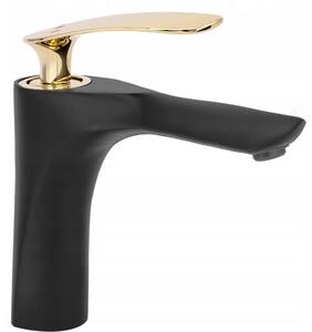 Umyvadlová baterie Rea Orbit Black Gold Baterie 17 cm