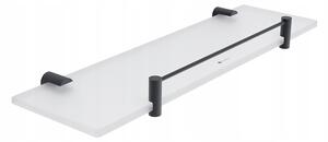 Nimco Bormo černá police do koupelny skleněná mat 40 cm BRC 11091BX-40-90
