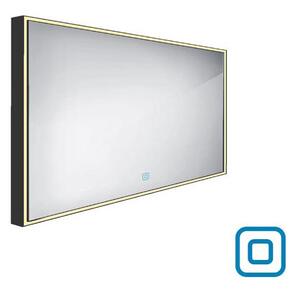 Černé LED zrcadlo 1200x700 s dotykovým senzorem ZPC 13006V-90