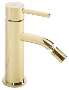 Bidetová baterie LUNGO zlatá, pohyblivý výtokové ramínko Rea