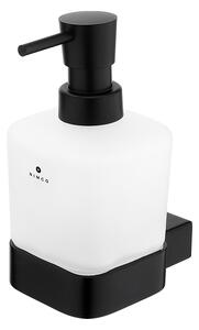 Ruční nástěnný dávkovač mýdla Nimco 320 ml, černý, vícebarevný