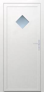 Solid Elements Vchodové dveře Brigi, 90 L, 1000 × 2100 mm, plast, levé, bílé, prosklené
