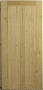 Vedlejší vchodové dveře Woodisol, 70 L, 700 × 1970 mm, masivní dřevo, levé, borovice, plné